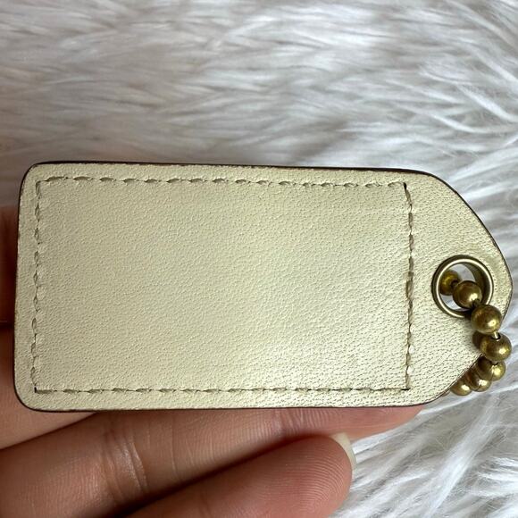 2.5" COACH Y2K Fob Bag Charm Hang tag Hangtag - Picture 2 of 2